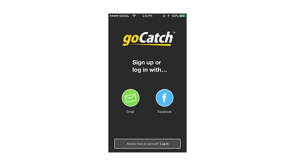 UX Design and UI Design for new signup flow on GoCatch - simplifying signup